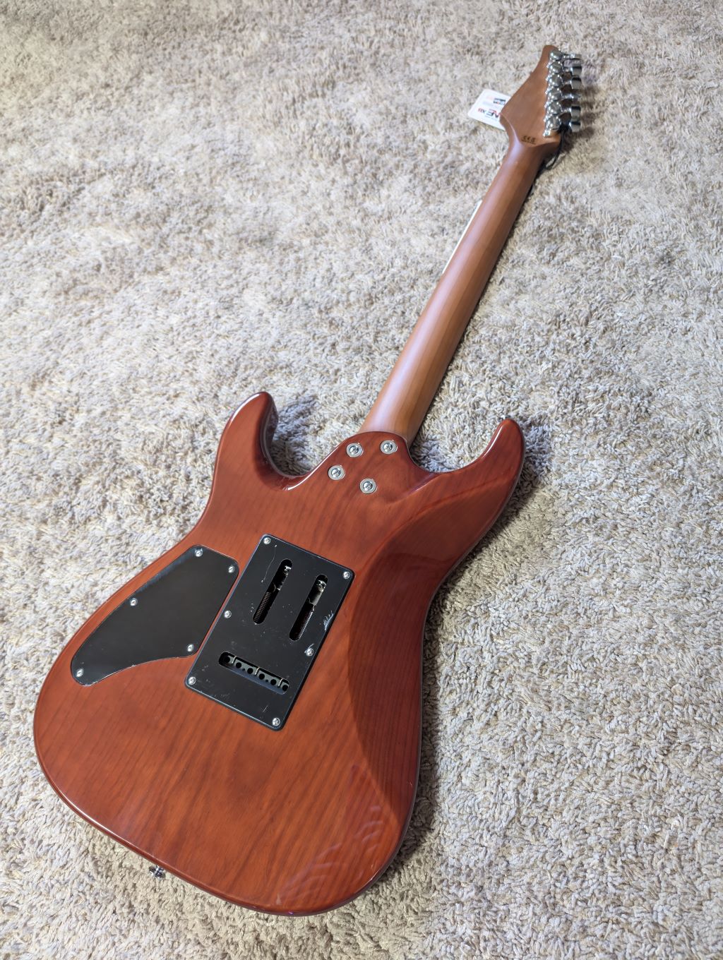 Electric Guitar Soloking MS-1 Custom 24 HSS Flat Top In Fire Wakesurf With Rosewood Fb Jescar