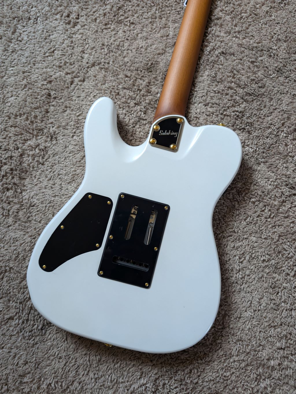 Electric Guitar Soloking MT-1 Modern HH MKII In Pearl White Metallic With Gold Hardware