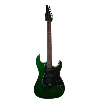 Electric Guitar Jet Guitars JS450 TGR R Transparent Green Free Setup