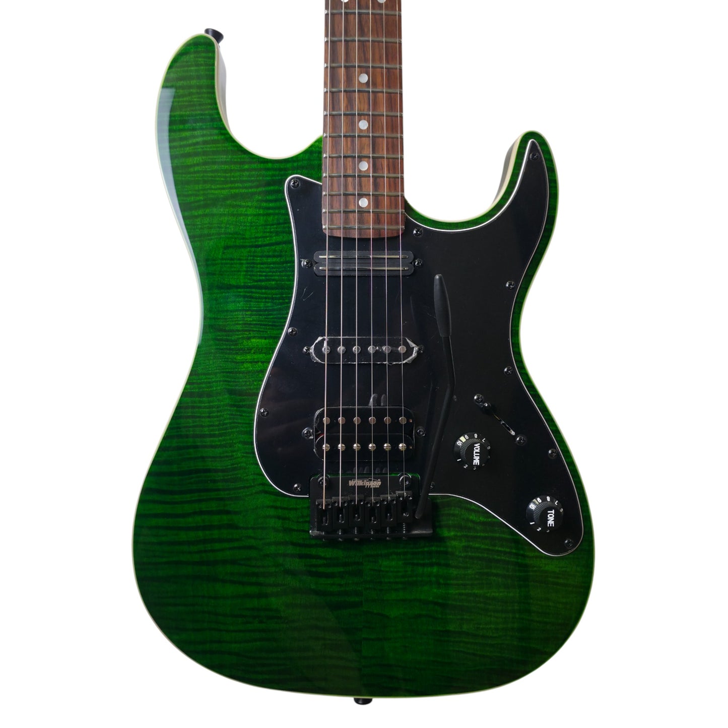 Electric Guitar Jet Guitars JS450 TGR R Transparent Green Free Setup