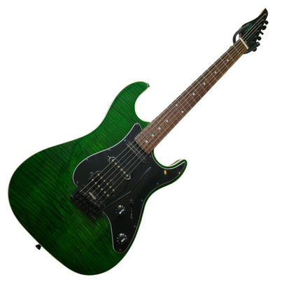 Electric Guitar Jet Guitars JS450 TGR R Transparent Green Free Setup