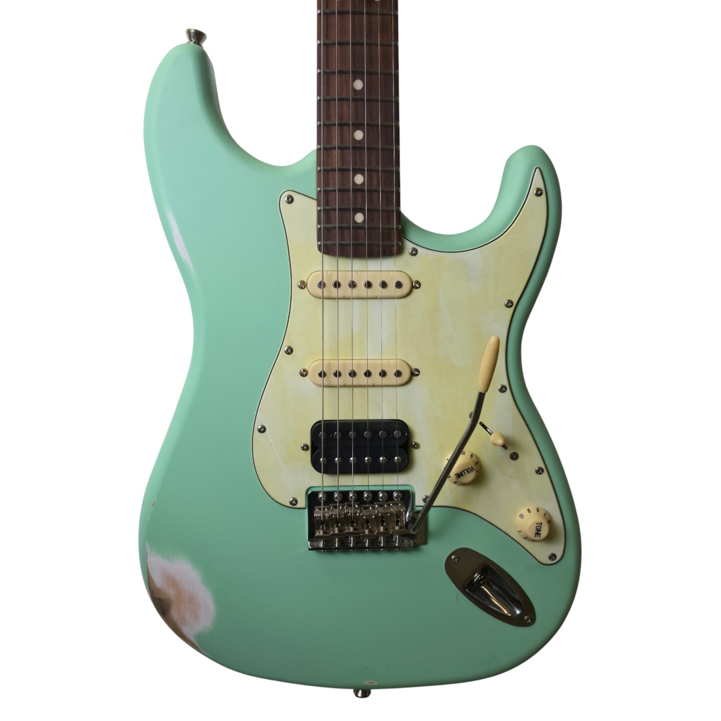 Electric Guitar Jet Guitars JS400 Relic SFG Sea Foam Green Free Setup