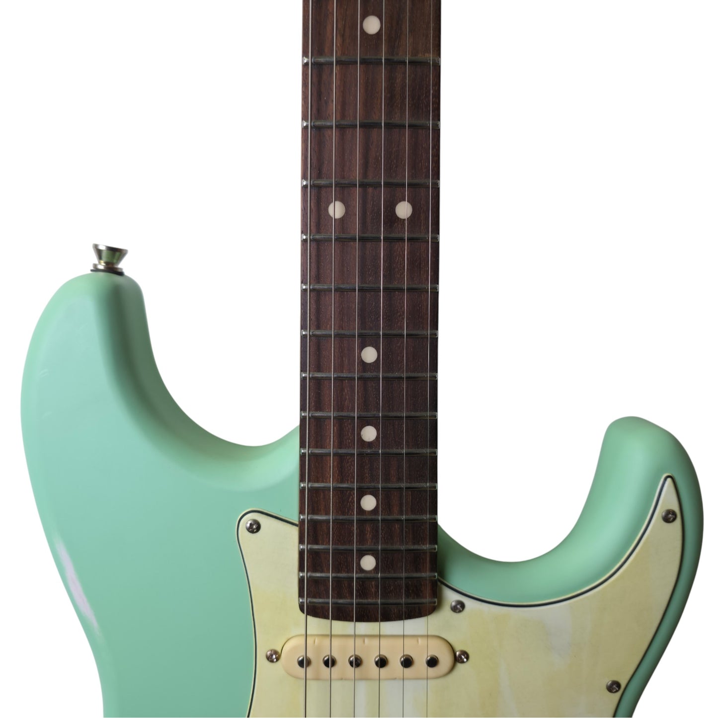 Electric Guitar Jet Guitars JS400 Relic SFG Sea Foam Green Free Setup