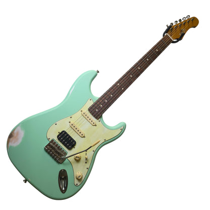Electric Guitar Jet Guitars JS400 Relic SFG Sea Foam Green Free Setup