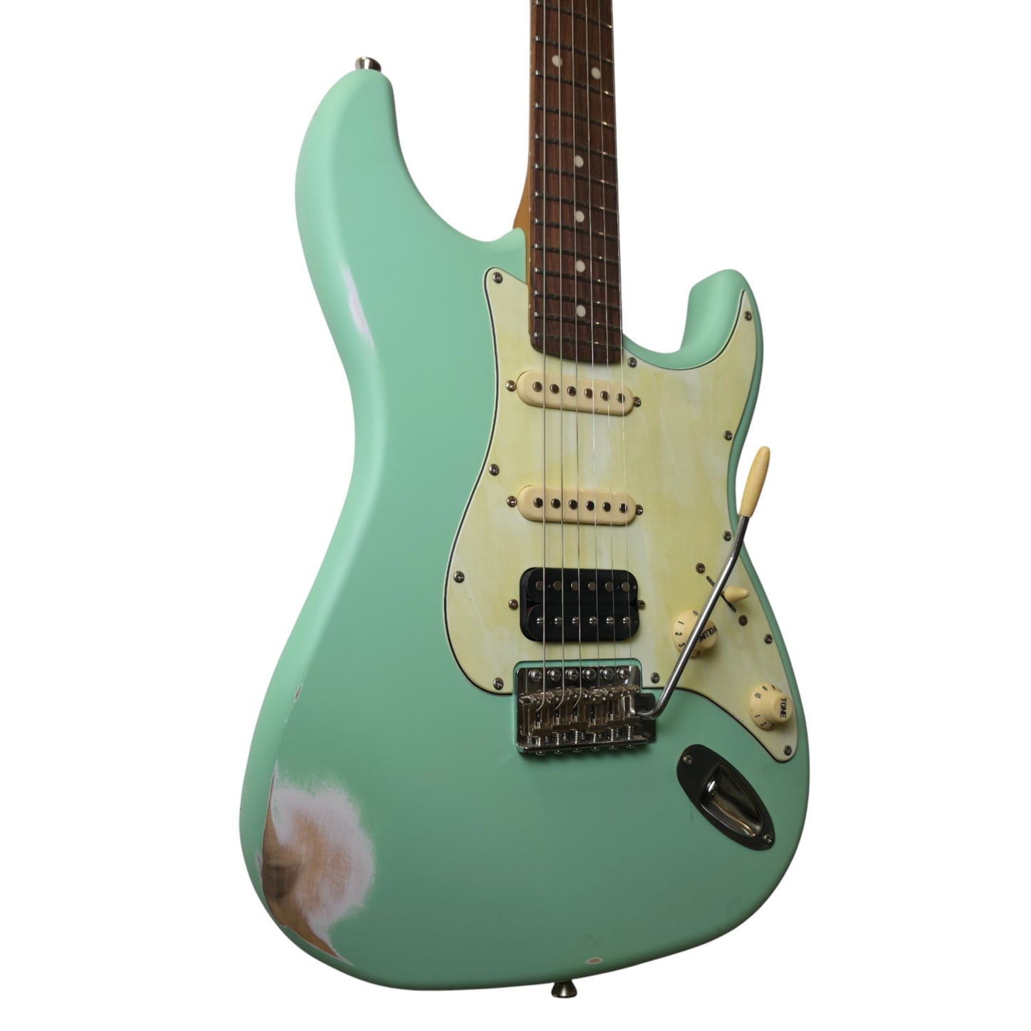Electric Guitar Jet Guitars JS400 Relic SFG Sea Foam Green Free Setup