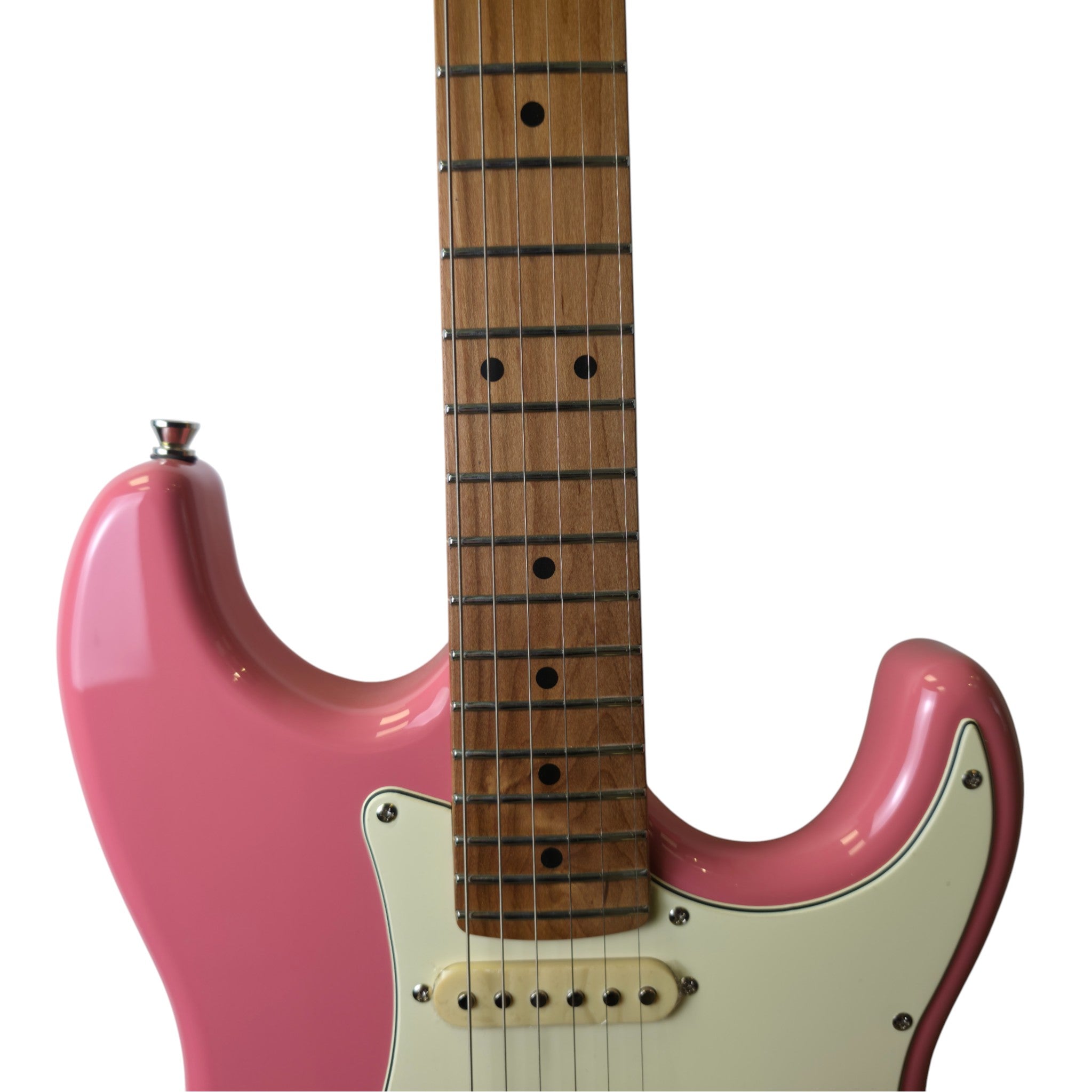 Electric Guitar Jet Guitars JS300 BGD Burgundy Pink Free Setup