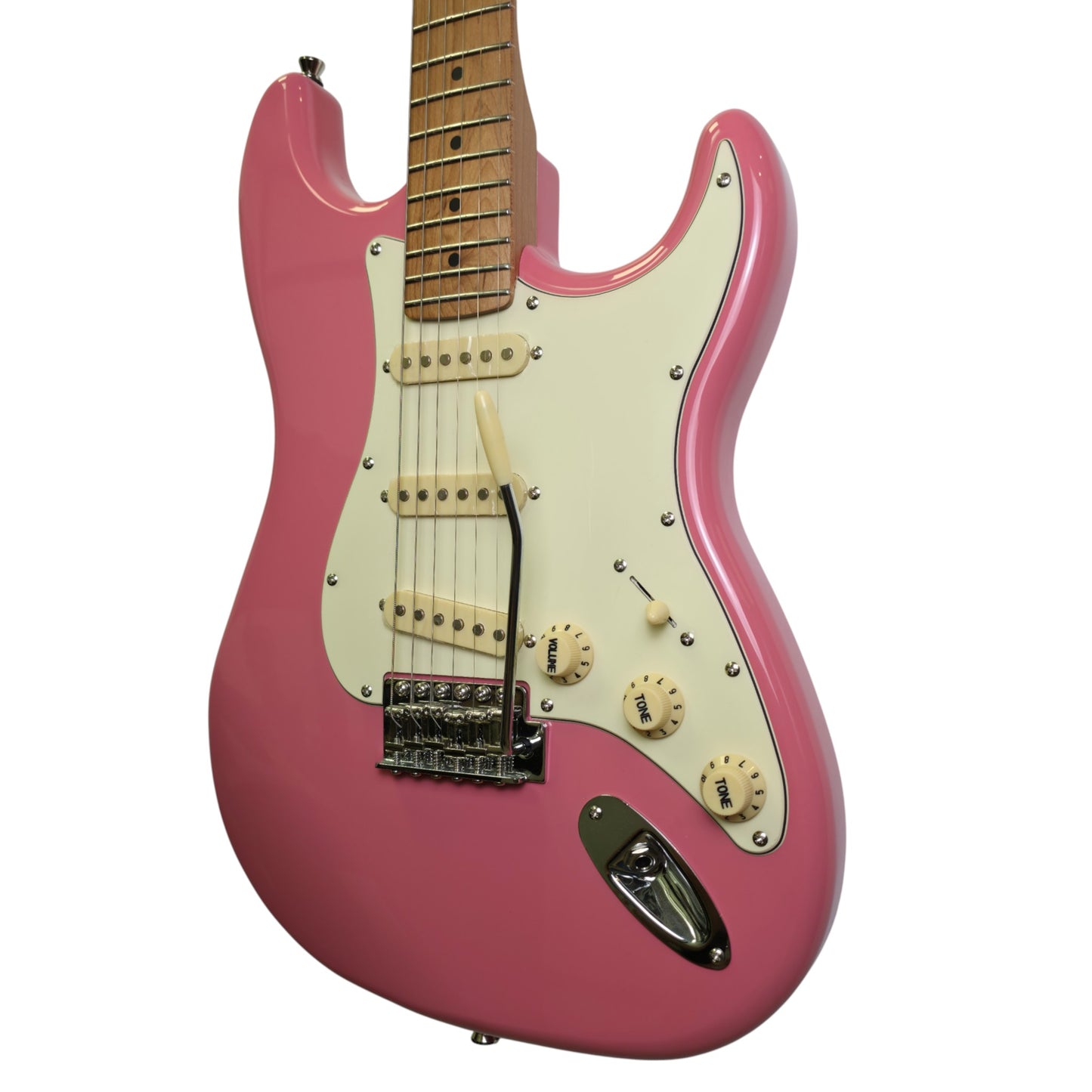 Electric Guitar Jet Guitars JS300 BGD Burgundy Pink Free Setup