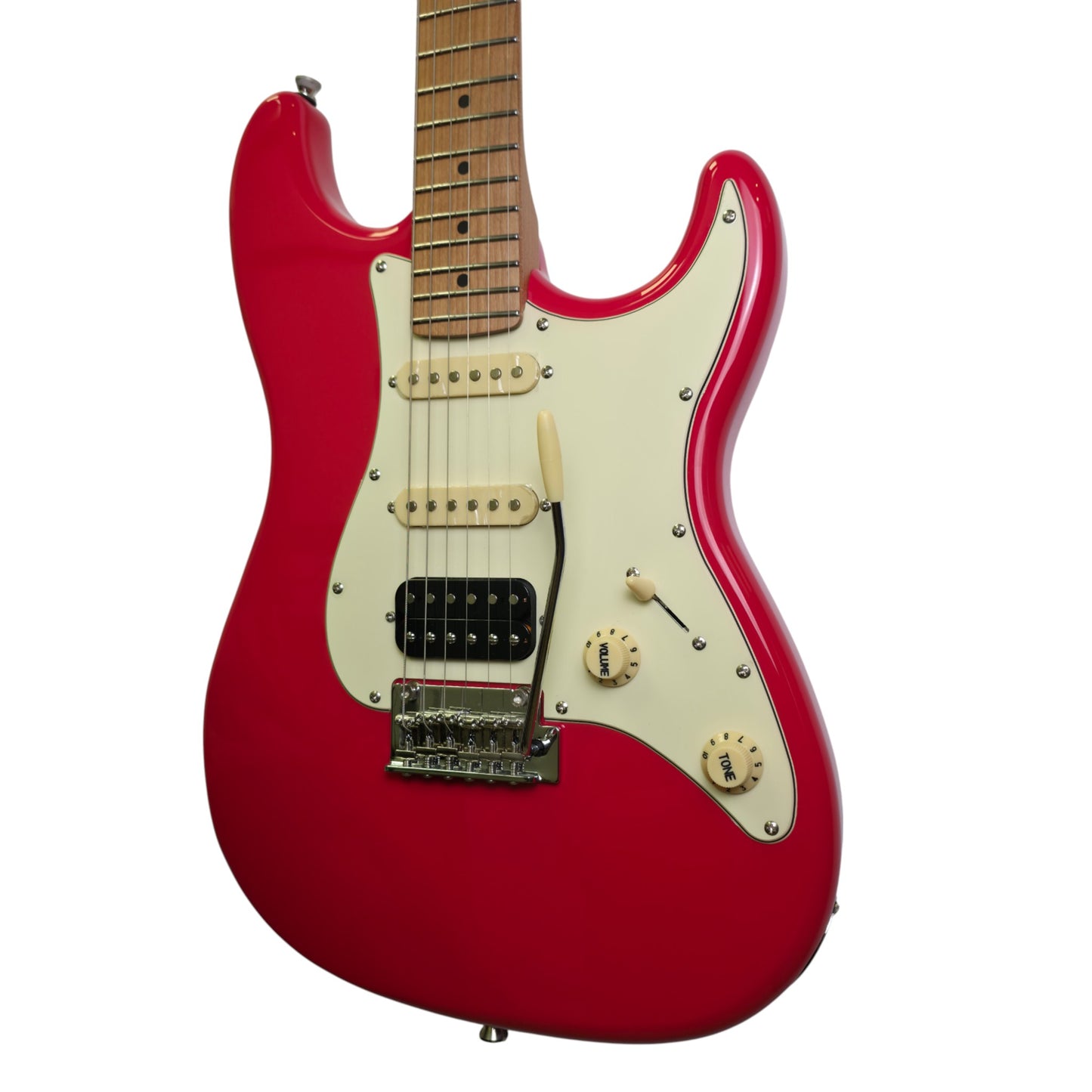 Electric Guitar Jet Guitars JS400 CRD Coral Red Free Setup