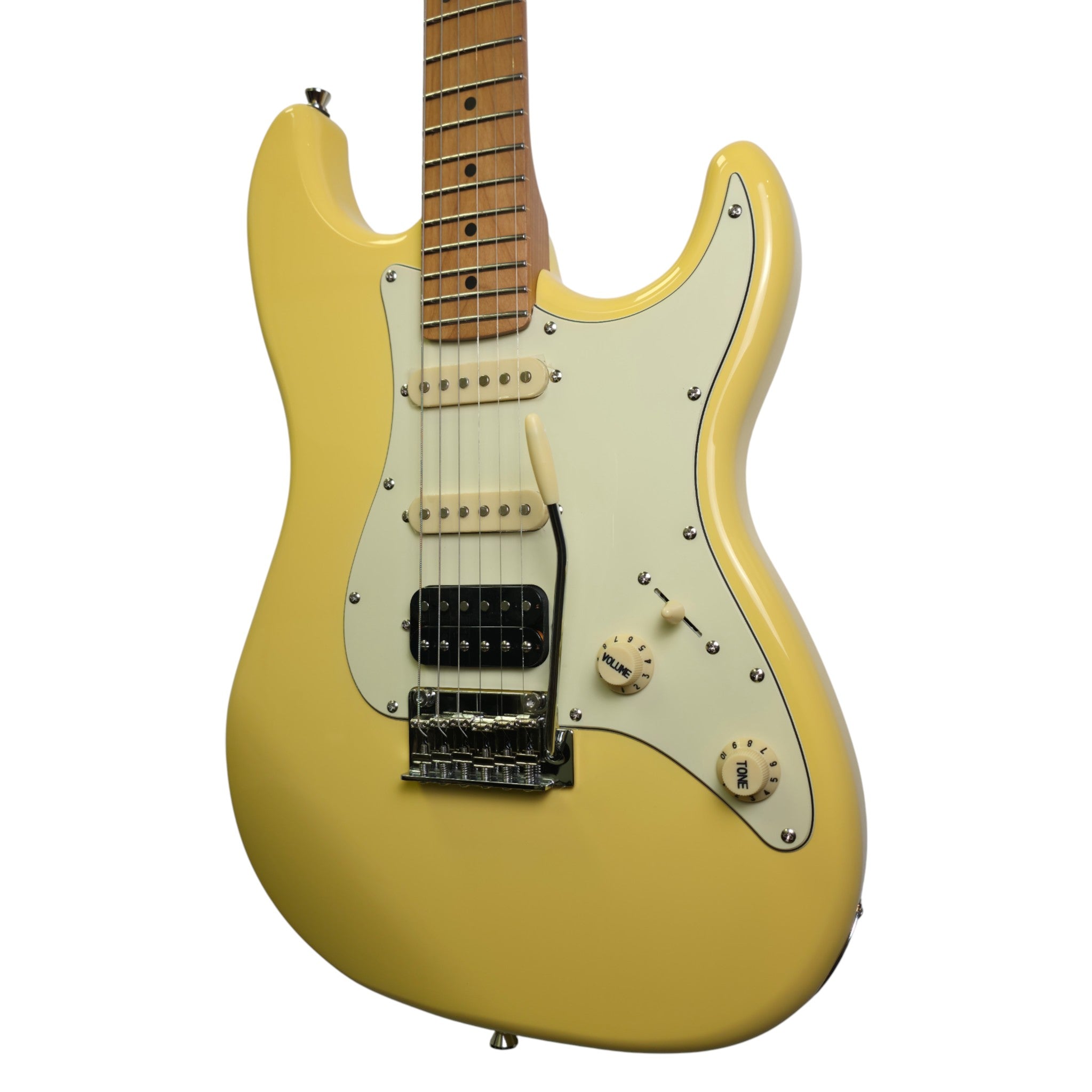 Electric Guitar Jet Guitars JS400 VYW Vintage Yellow Free Setup