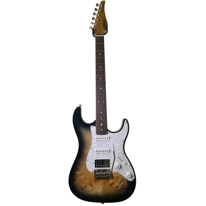 Electric Guitar Jet Guitars JS450 QTBR Transparent Brown Free Setup