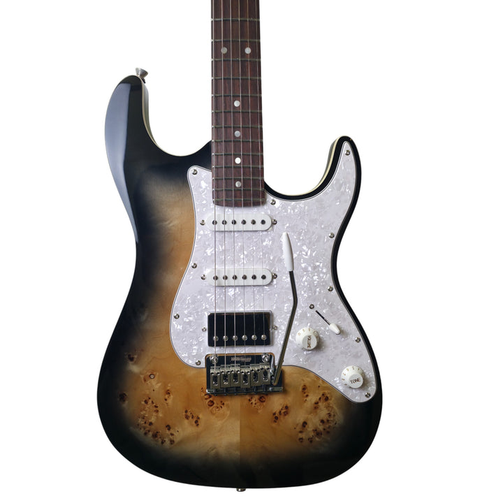 Electric Guitar Jet Guitars JS450 QTBR Transparent Brown Free Setup