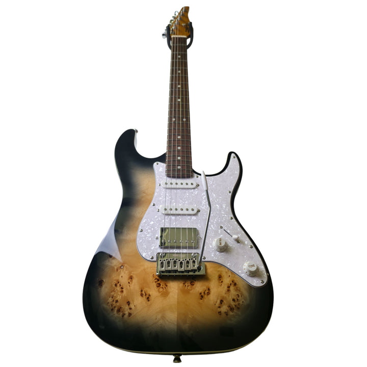 Electric Guitar Jet Guitars JS450 QTBR Transparent Brown Free Setup