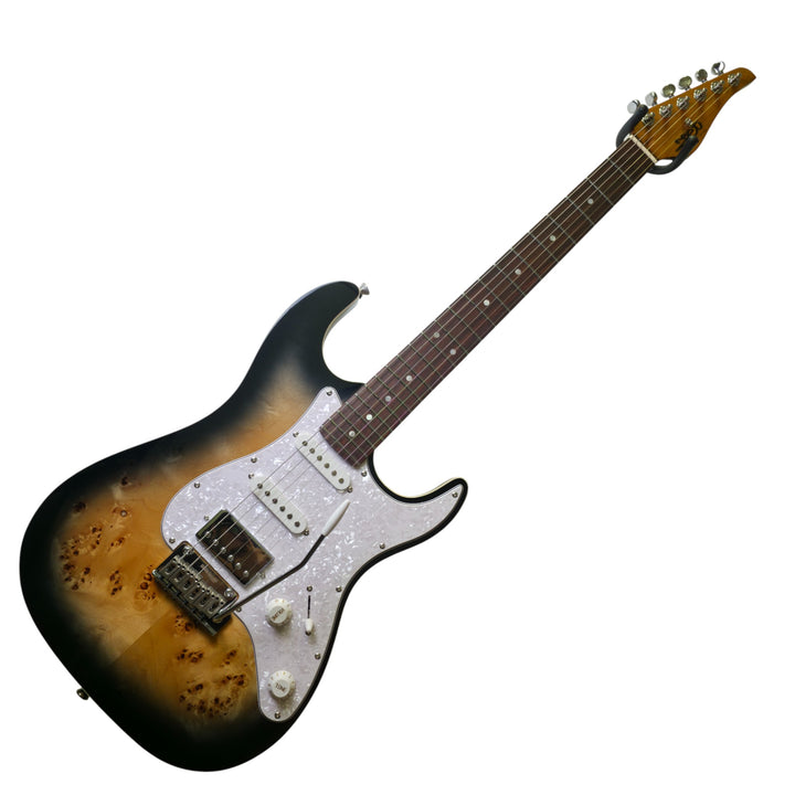 Electric Guitar Jet Guitars JS450 QTBR Transparent Brown Free Setup
