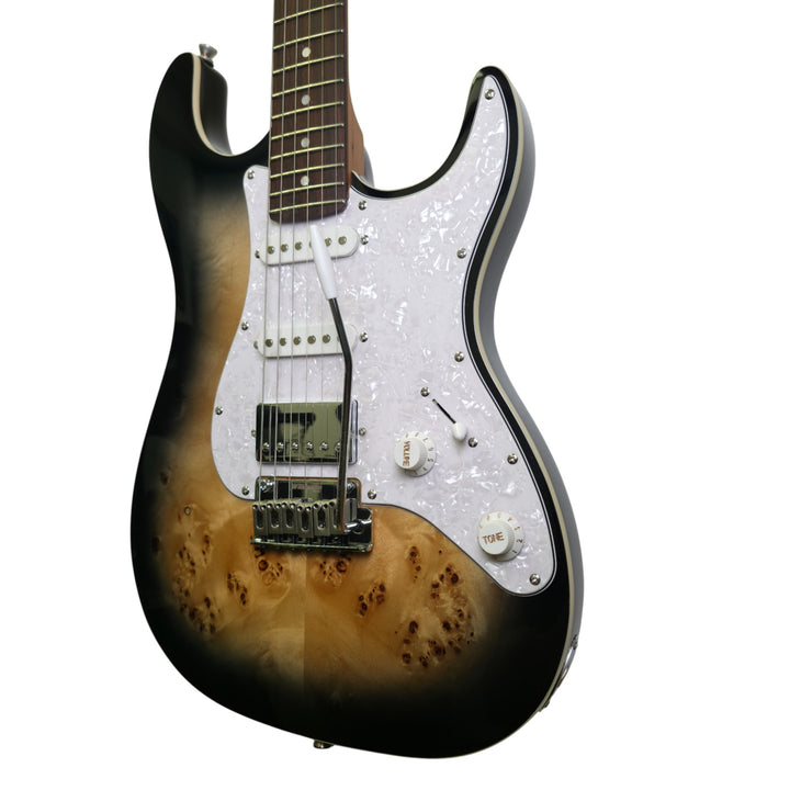 Electric Guitar Jet Guitars JS450 QTBR Transparent Brown Free Setup