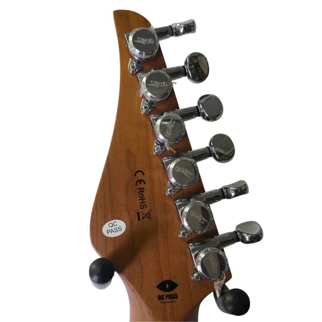 Electric Guitar Jet Guitars JS450 QTBR Transparent Brown Free Setup