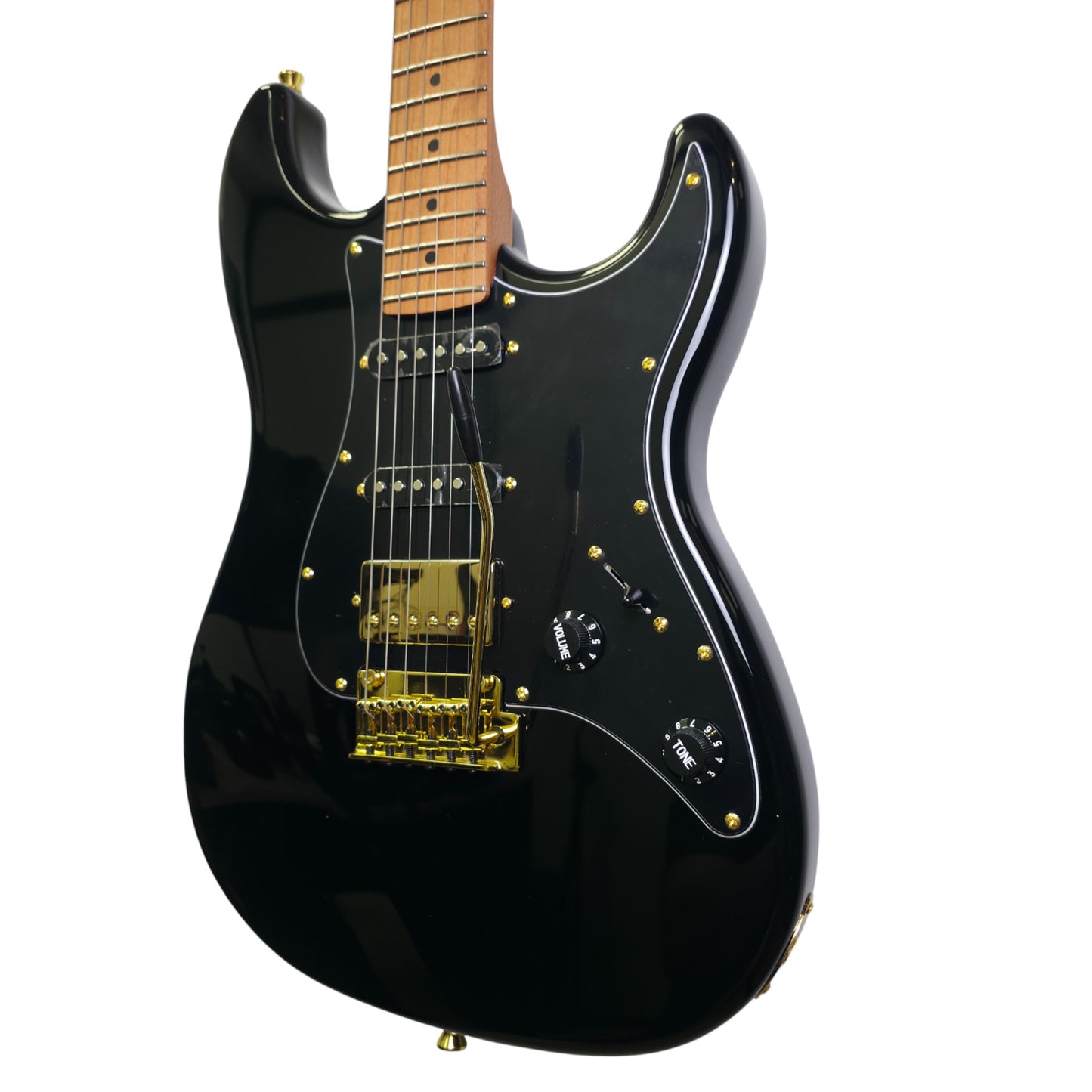 Electric Guitar Jet Guitars JS400 BKG Black Free Setup