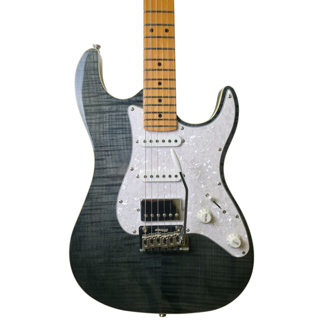 Electric Guitar Jet Guitars JS450 TBK Transparent Black Free Setup