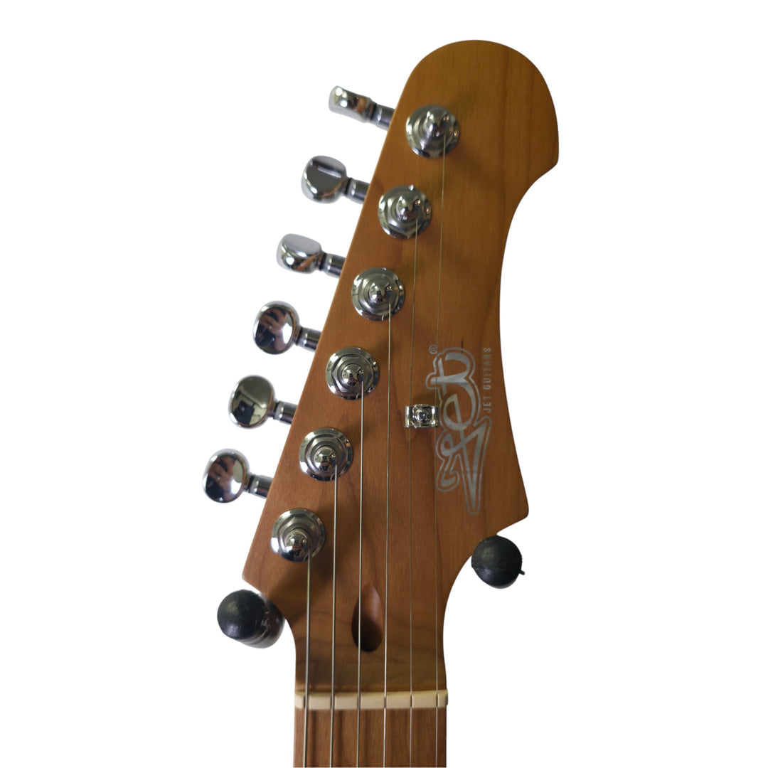 Electric Guitar Jet Guitars JS450 TBK Transparent Black Free Setup
