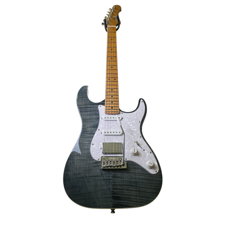 Electric Guitar Jet Guitars JS450 TBK Transparent Black Free Setup
