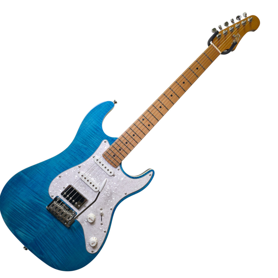 Electric Guitar Jet Guitars JS450 OBL Ocean Blue Free Setup