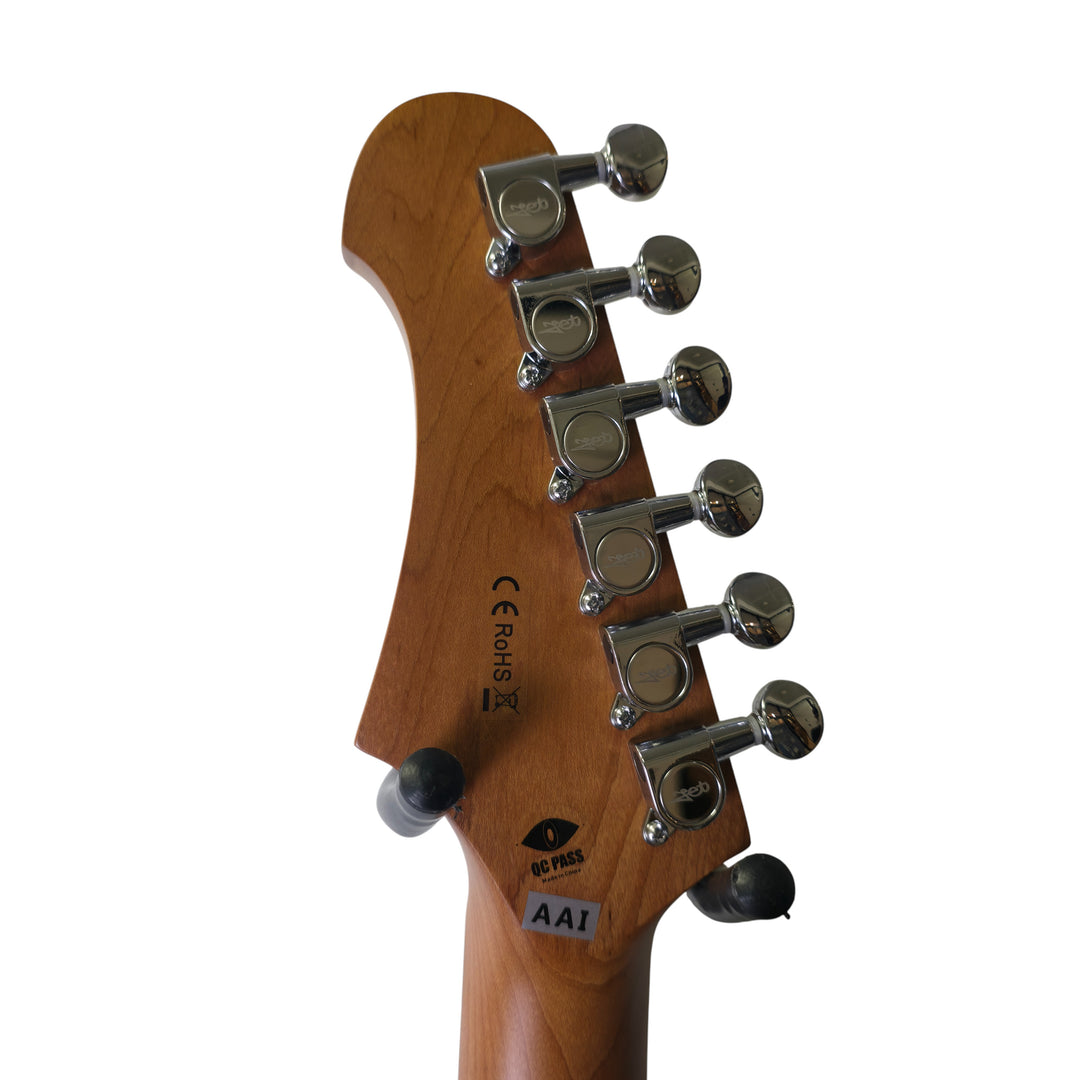 Electric Guitar Jet Guitars JJ-350 BK BARITONE MOONBURST Free Setup
