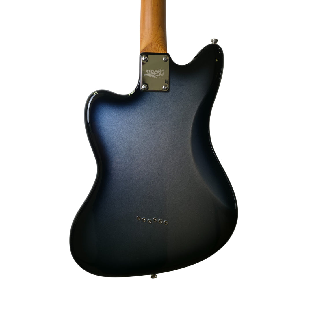 Electric Guitar Jet Guitars JJ-350 BK BARITONE MOONBURST Free Setup
