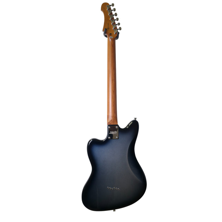 Electric Guitar Jet Guitars JJ-350 BK BARITONE MOONBURST Free Setup