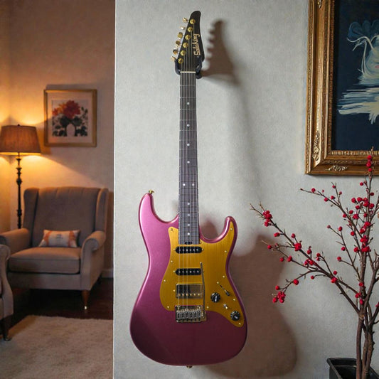 Electric Guitar Soloking MS-1 Classic In Mystic Burgundy With One Piece Rosewood Neck Nafiri Special Run