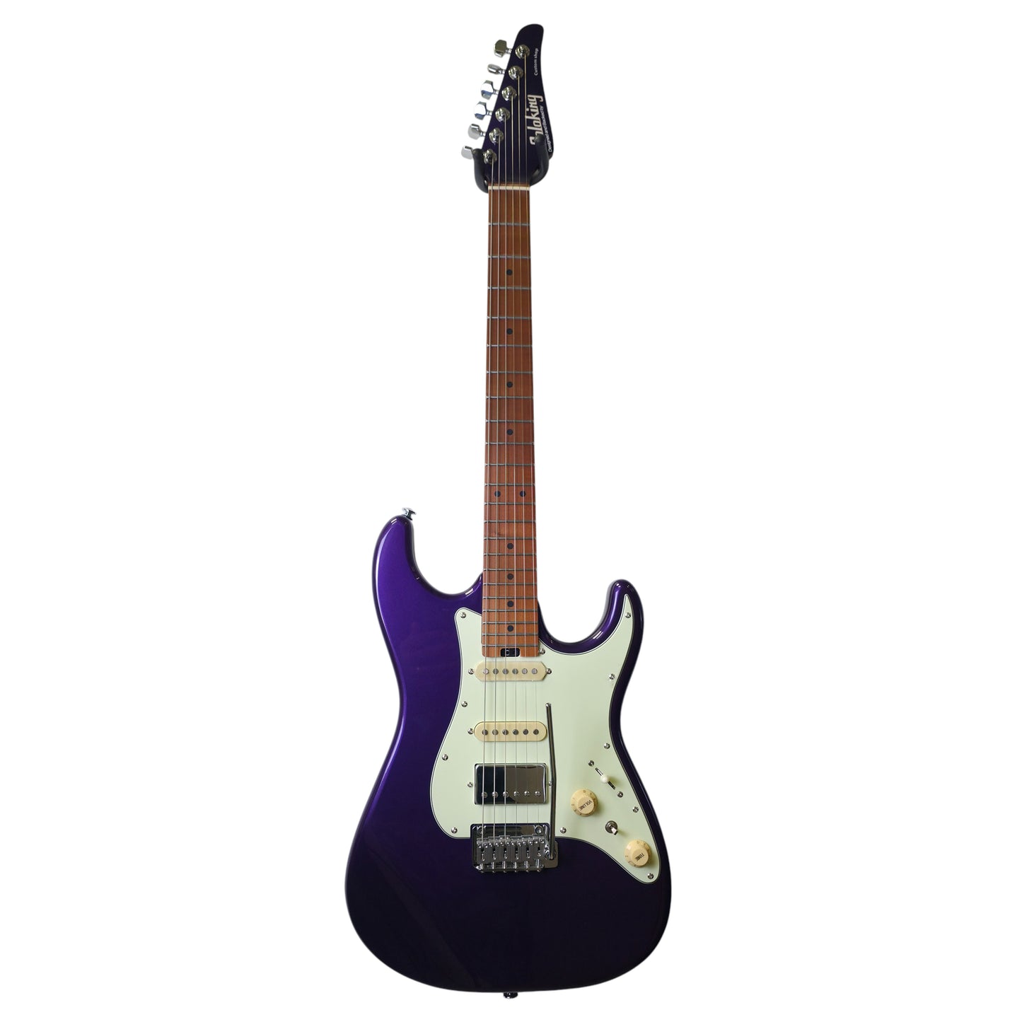 Electric Guitar Soloking MS-1 Classic MKII In Purple Sparkle With Roasted Maple Neck And Fb