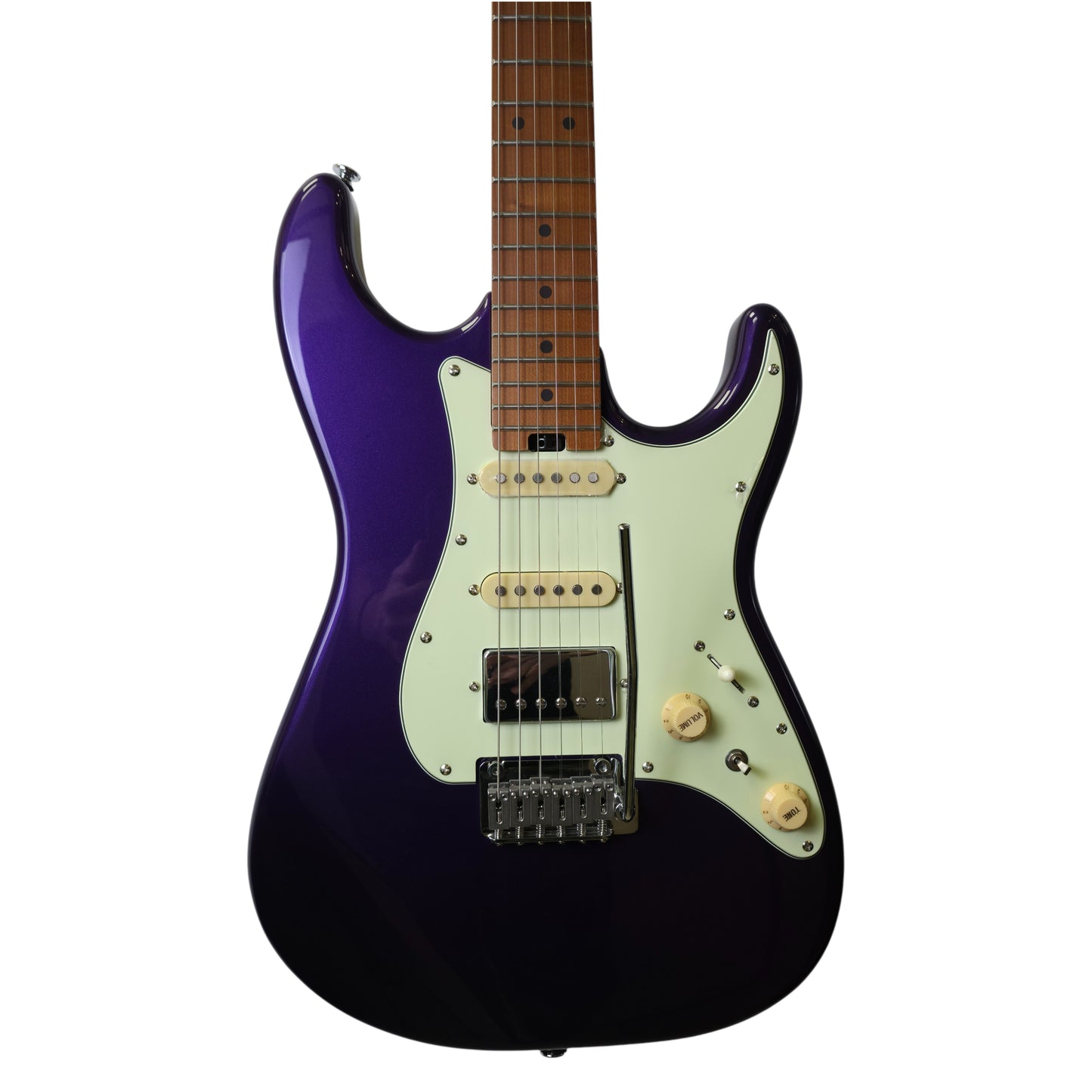 Electric Guitar Soloking MS-1 Classic MKII In Purple Sparkle With Roasted Maple Neck And Fb
