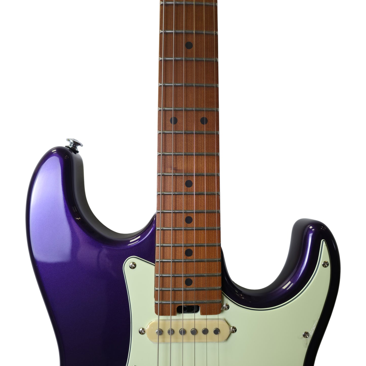 Electric Guitar Soloking MS-1 Classic MKII In Purple Sparkle With Roasted Maple Neck And Fb