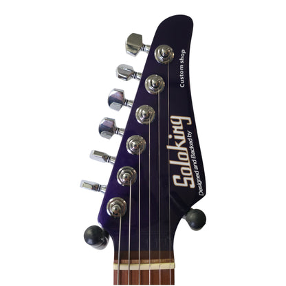 Electric Guitar Soloking MS-1 Classic MKII In Purple Sparkle With Roasted Maple Neck And Fb