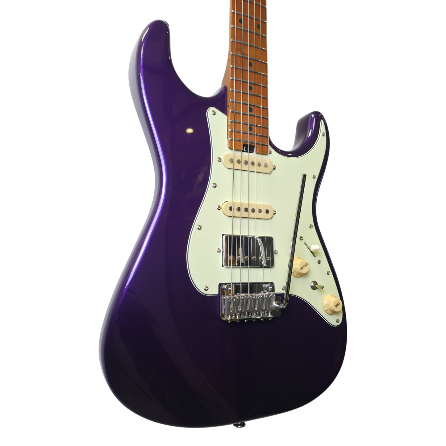 Electric Guitar Soloking MS-1 Classic MKII In Purple Sparkle With Roasted Maple Neck And Fb