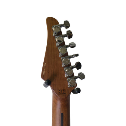 Electric Guitar Soloking MS-1 Classic Ash Mod In Torched Black With Roasted Flame Neck