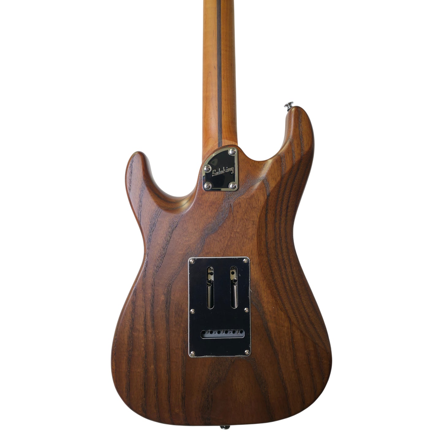 Electric Guitar Soloking MS-1 Classic Ash Mod In Torched Black With Roasted Flame Neck