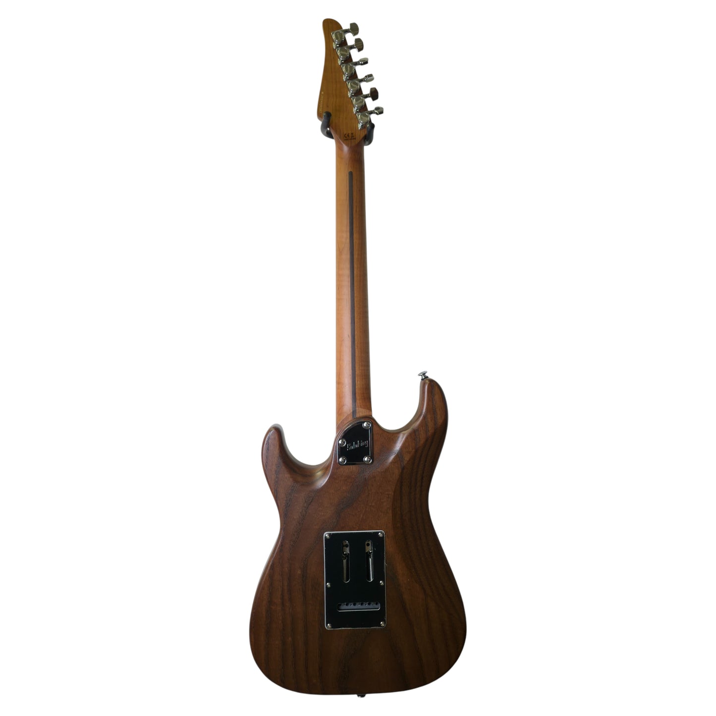 Electric Guitar Soloking MS-1 Classic Ash Mod In Torched Black With Roasted Flame Neck