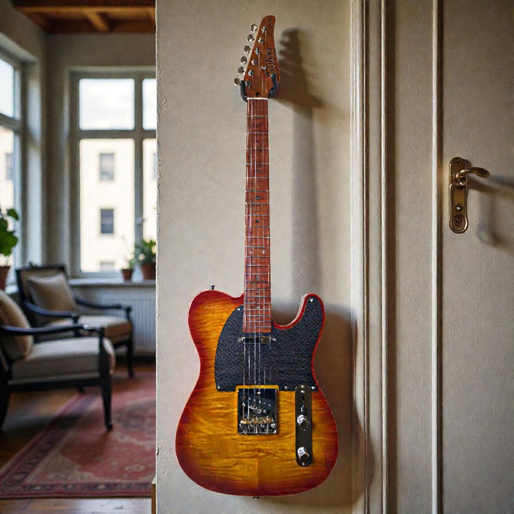 Electric Guitar Soloking MT-1 Fm Artisan With Roasted Flame Neck In Honeyburst Nafiri Special Run Jescar