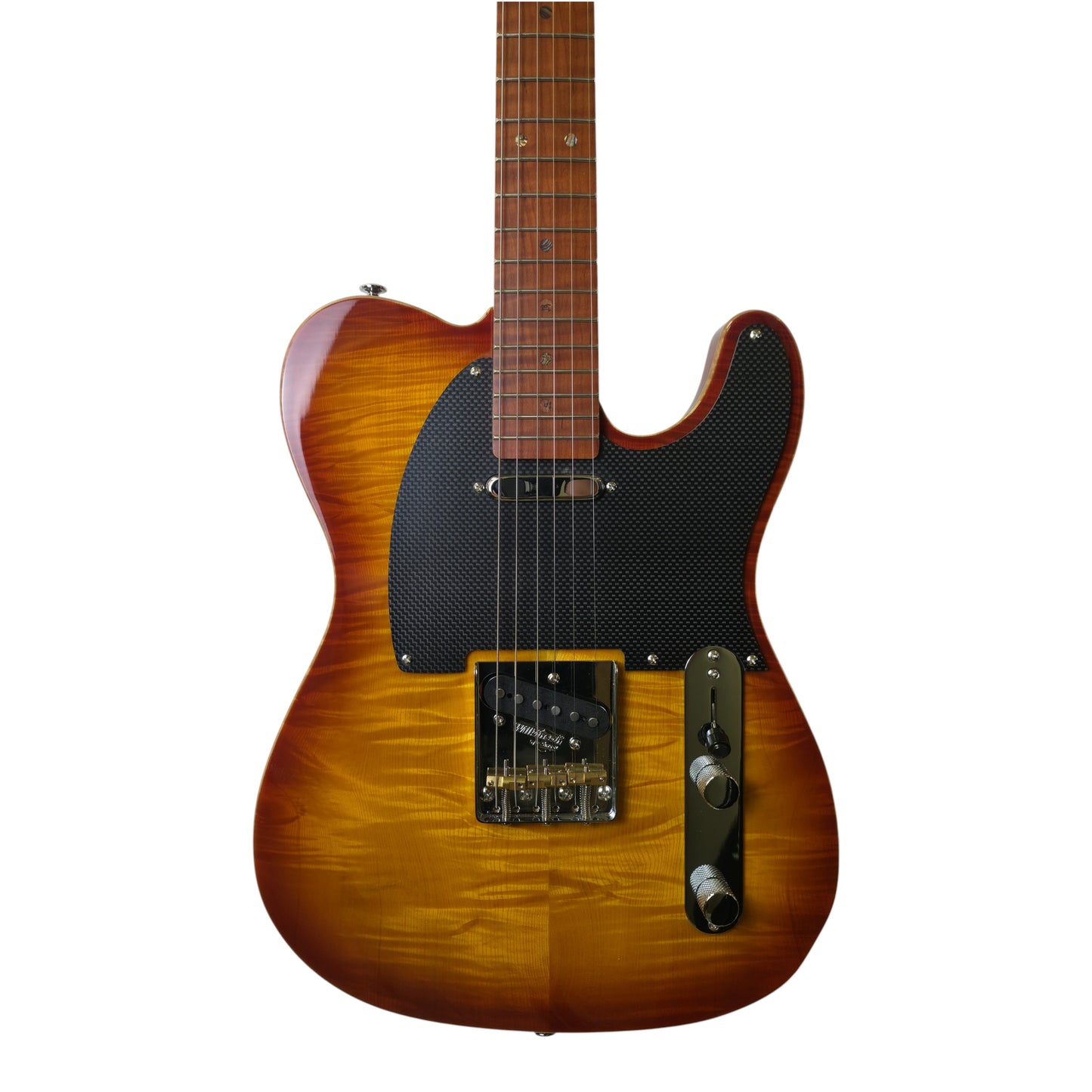 Electric Guitar Soloking MT-1 Fm Artisan With Roasted Flame Neck In Honeyburst Nafiri Special Run Jescar