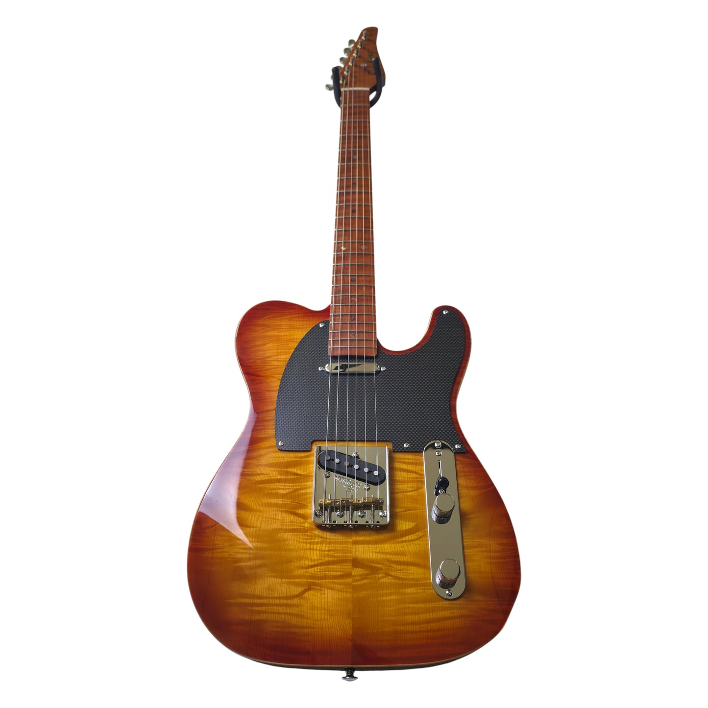 Electric Guitar Soloking MT-1 Fm Artisan With Roasted Flame Neck In Honeyburst Nafiri Special Run Jescar