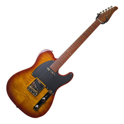 Electric Guitar Soloking MT-1 Fm Artisan With Roasted Flame Neck In Honeyburst Nafiri Special Run Jescar