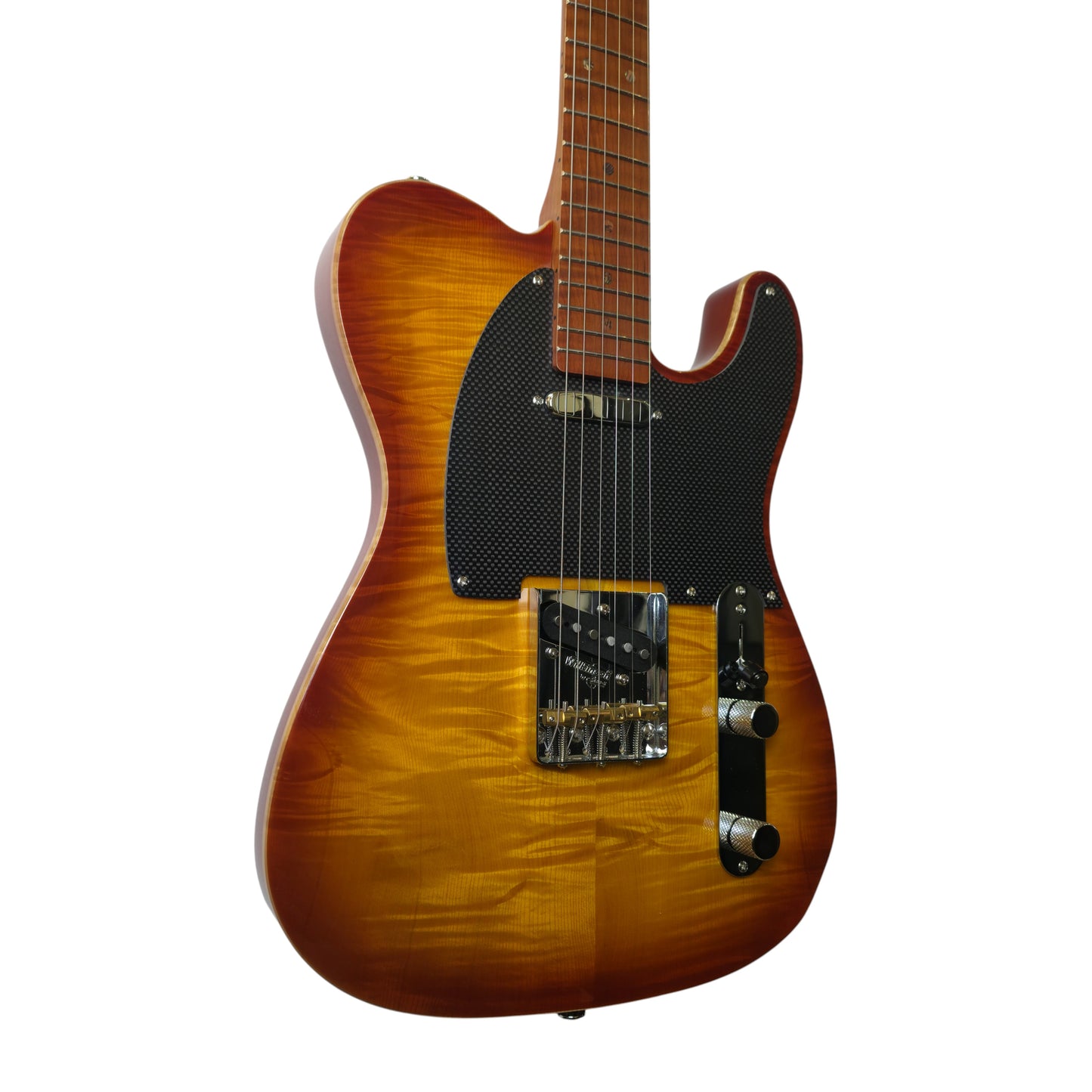 Electric Guitar Soloking MT-1 Fm Artisan With Roasted Flame Neck In Honeyburst Nafiri Special Run Jescar