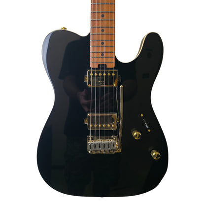 Electric Guitar Soloking MT-1 Modern HH MKII In Black Beauty With Roasted Neck And Gold Hardware