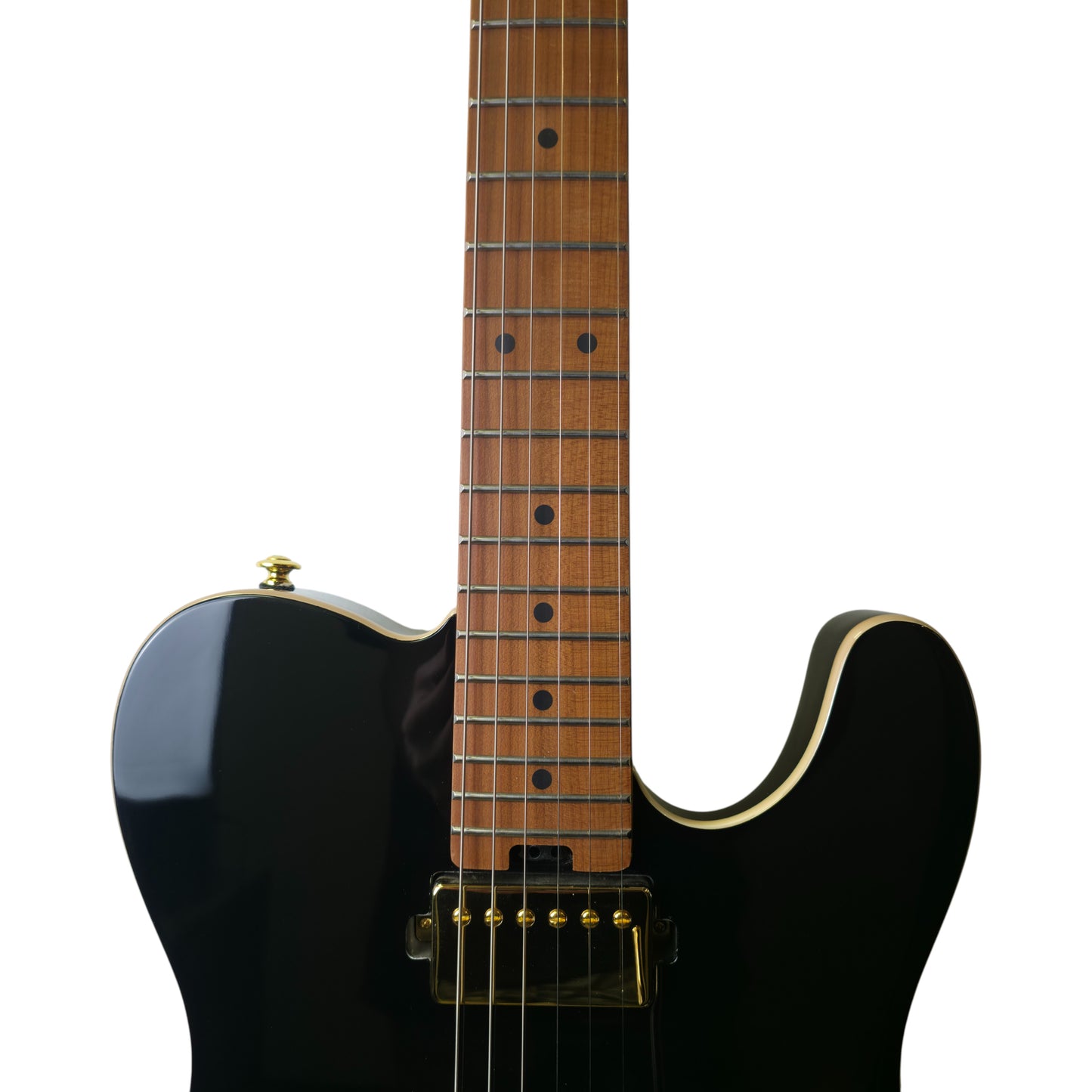 Electric Guitar Soloking MT-1 Modern HH MKII In Black Beauty With Roasted Neck And Gold Hardware