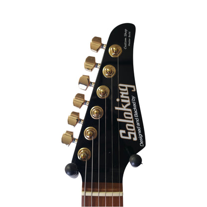 Electric Guitar Soloking MT-1 Modern HH MKII In Black Beauty With Roasted Neck And Gold Hardware