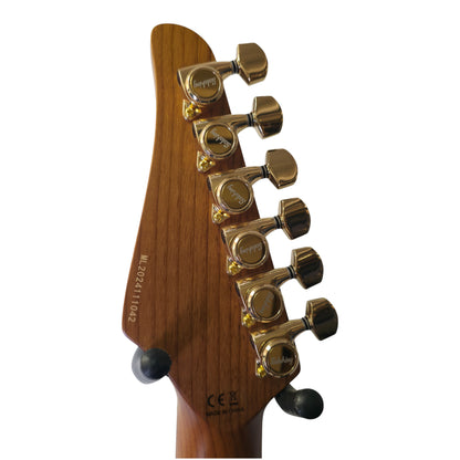 Electric Guitar Soloking MT-1 Modern HH MKII In Black Beauty With Roasted Neck And Gold Hardware