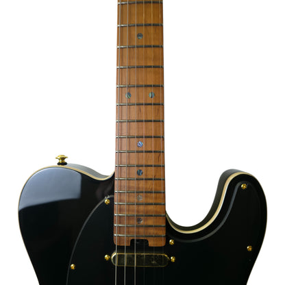 Electric Guitar Soloking MT-1G Fm With Roasted Flame Neck In Black Beauty Nafiri Music Special Run