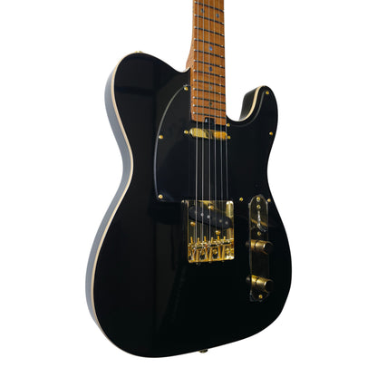 Electric Guitar Soloking MT-1G Fm MKII With Roasted Flame Maple Neck In Black Beauty Nafiri Special Run
