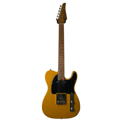 Electric Guitar Soloking MT-1 Ash Fmn With Roasted Flame Neck In Butterscotch Blonde Nafiri Special Run Jescar