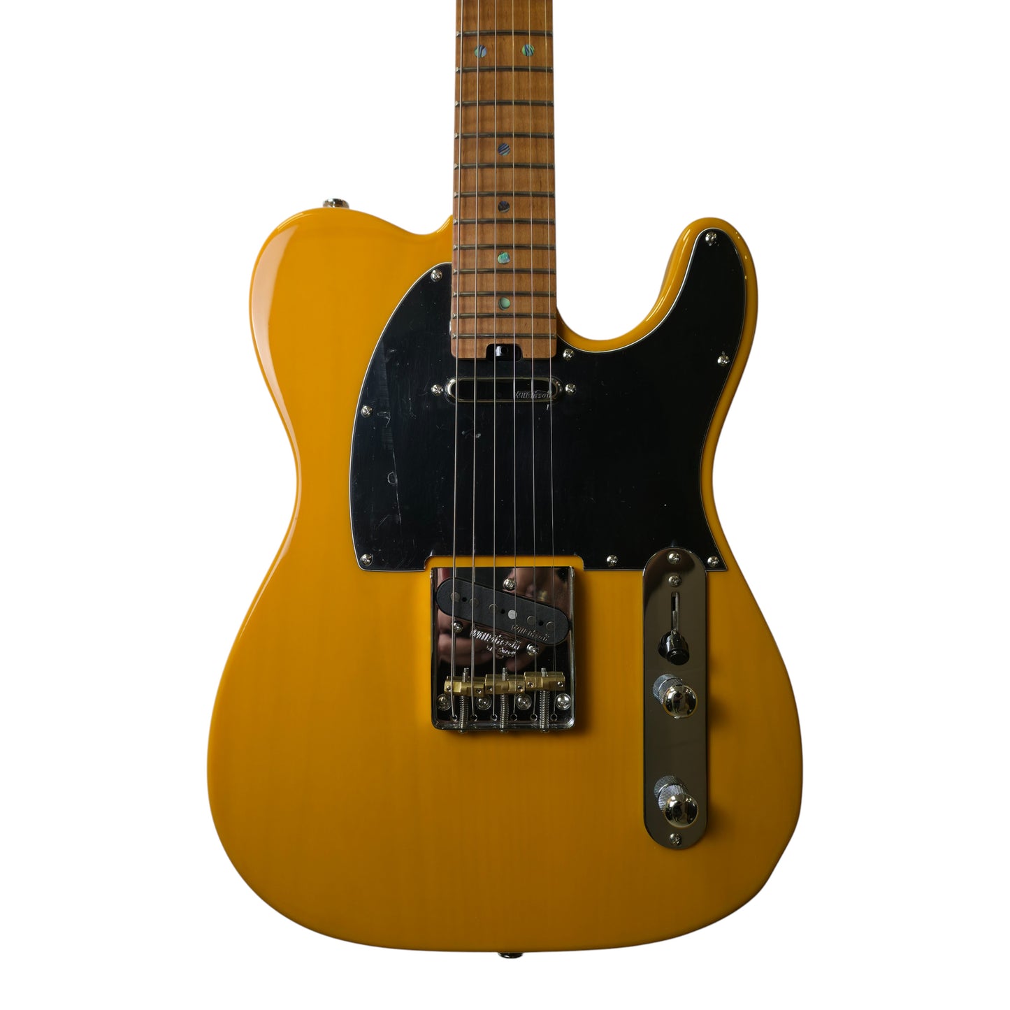 Electric Guitar Soloking MT-1 Ash Fmn With Roasted Flame Neck In Butterscotch Blonde Nafiri Special Run Jescar