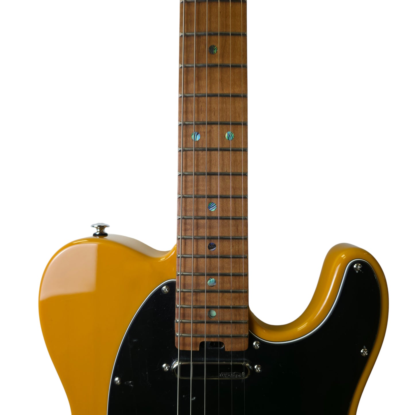 Electric Guitar Soloking MT-1 Ash Fmn With Roasted Flame Neck In Butterscotch Blonde Nafiri Special Run Jescar